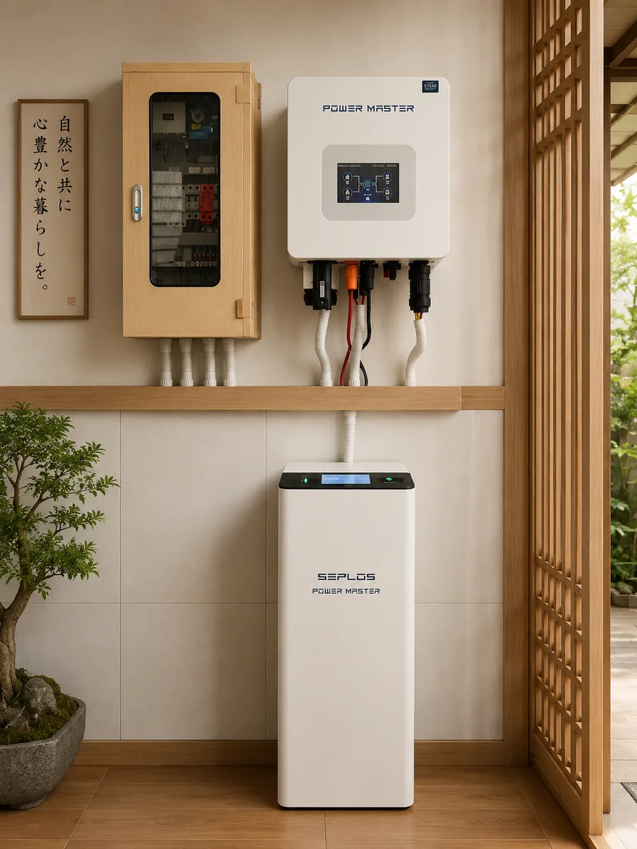 Hệ thống biến tần và pin lưu trữ Powermaster trong không gian gia đình